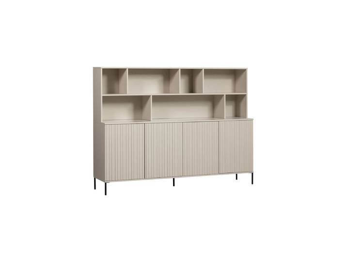 Grosser, massiver Wandschrank „New Lewison“, 4-türig Dust De Eekhoorn