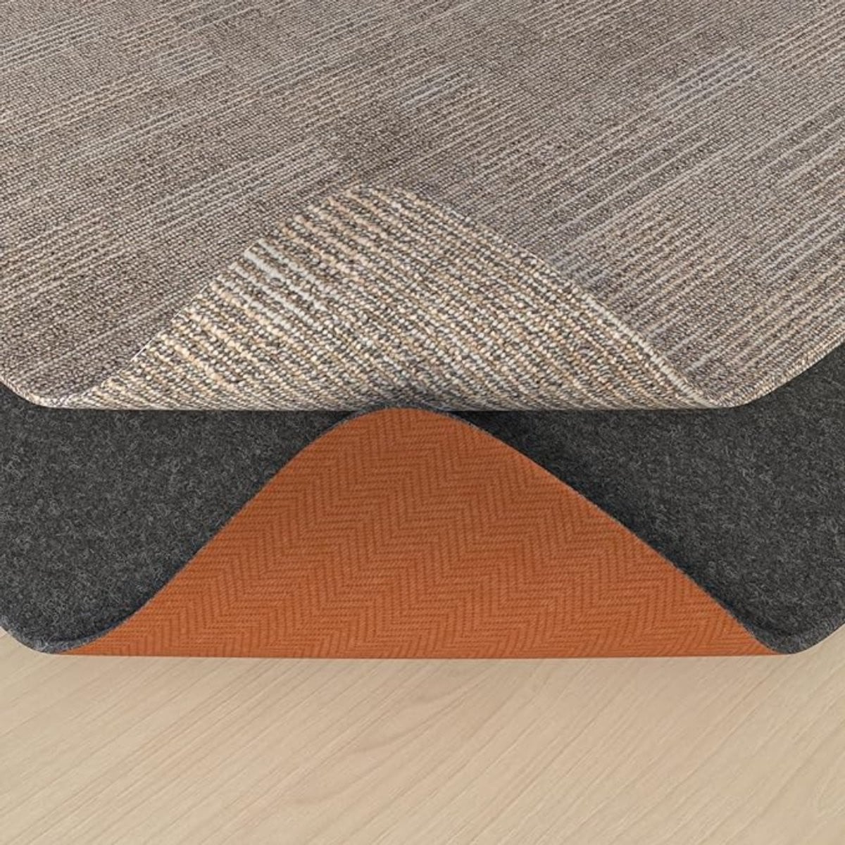 Verte Antislip Ondertapijt - Vilt Vloerkleed met Rubberen Achterkant - 100 x 150 cm
