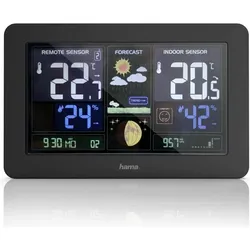 Hama Premium, Wetterstation, Schwarz
