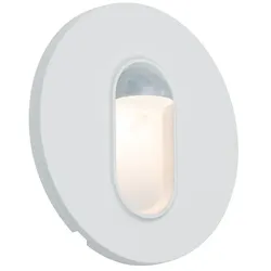 Paulmann Wandeinbauleuchte WALL, rund, 230V, 1.7W 2700K 107lm, Weiß, 2.7W mit Bewegungssensor PAUL-92925