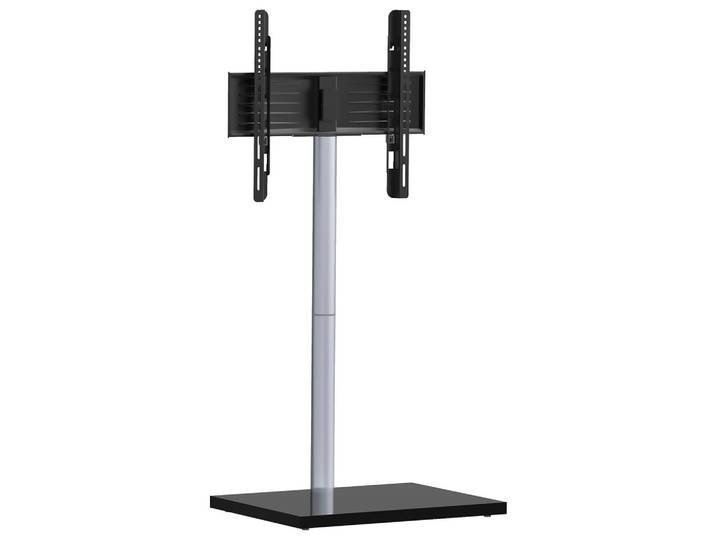 TV-Rack Nalano Schwarz/Silberfarben