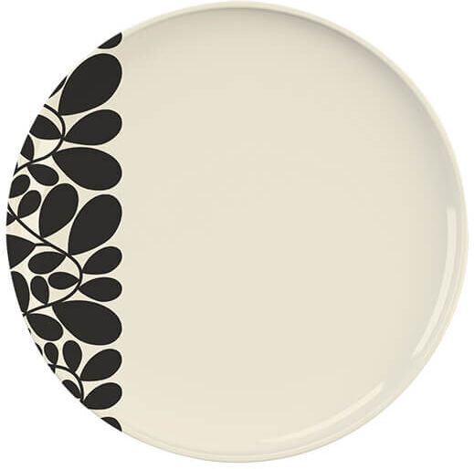 Orla Kiely Sycamore Stripe Black Dinner Plate