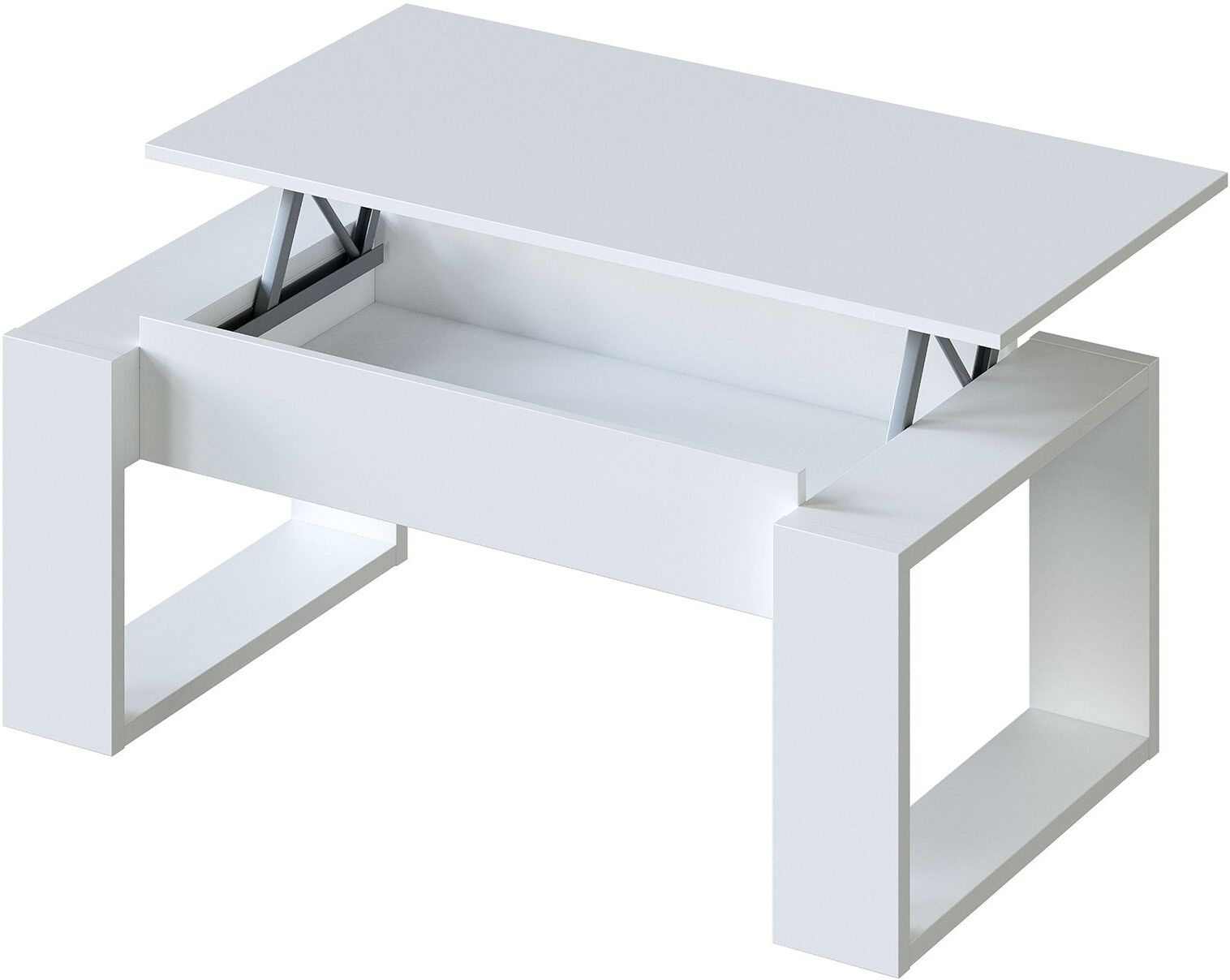 convertiblecenter Table basse à plateau relevable PLATO