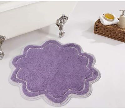 Home Weavers Inc Home Weavers Allure Collection Absorbent Cotton, Machine Washable and Dry Bath Rugs