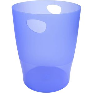 Exacompta Papierkorb 45310D, ECOBIN, eisblau, rund, aus Kunststoff, 15 Liter