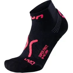 UYN UNLEASH YOUR NATURE Damen Laufsocken RUN SUPER FAST, Größe 39-40 in Schwarz Schwarz