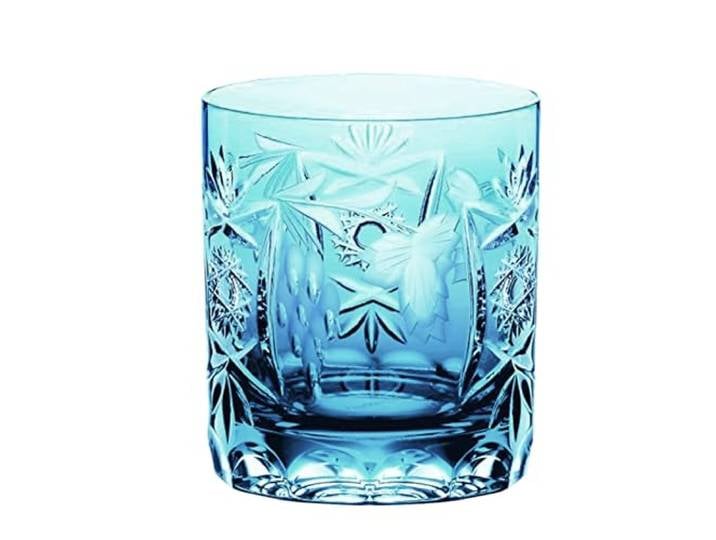 Nachtmann Whisky Glas, 250 ml, hellblau, Traube, 35891, Whisky Tumbler aus Bleikristall, spülmaschinenfest, Made in Germany, Aquamarin