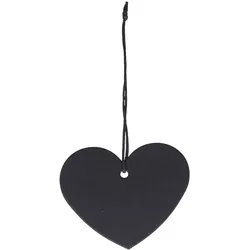 Chic Antique Herz Anhänger , L7/B6 cm, schwarz
