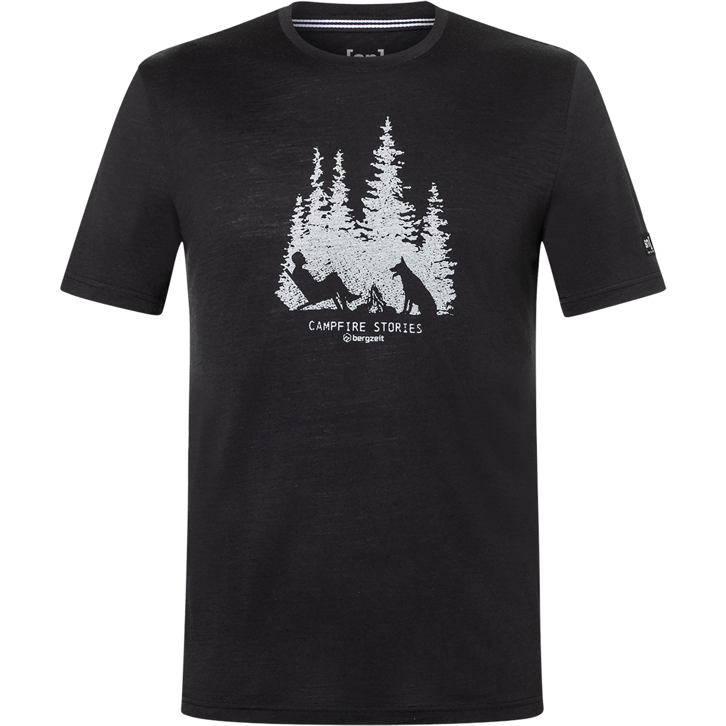 Super.Natural Bergzeit Story Time Herren T-Shirts schwarz Größe S Trekking Hautfreundlich Merinowolle