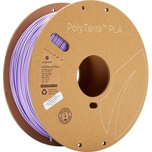 Polymaker Filament PolyTerra, PLA, lila, 1,75mm, biobasiert, geruchsarm, matt, 1kg Spule