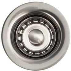 Premier Copper Products 2-in Bar Basket Strainer Drain in Brushed Nickel (D-133BN)
