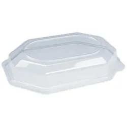 VEPATIM 100x Domdeckel rPET klar für Catering-Platte WX-74935