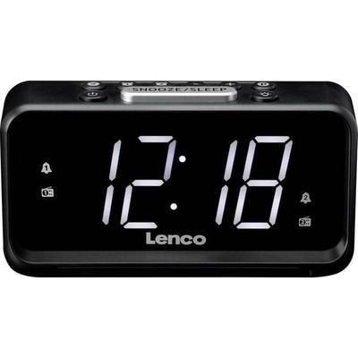 Lenco Tischradio FM, AM UKW, USB Weckfunktion Schwarz -