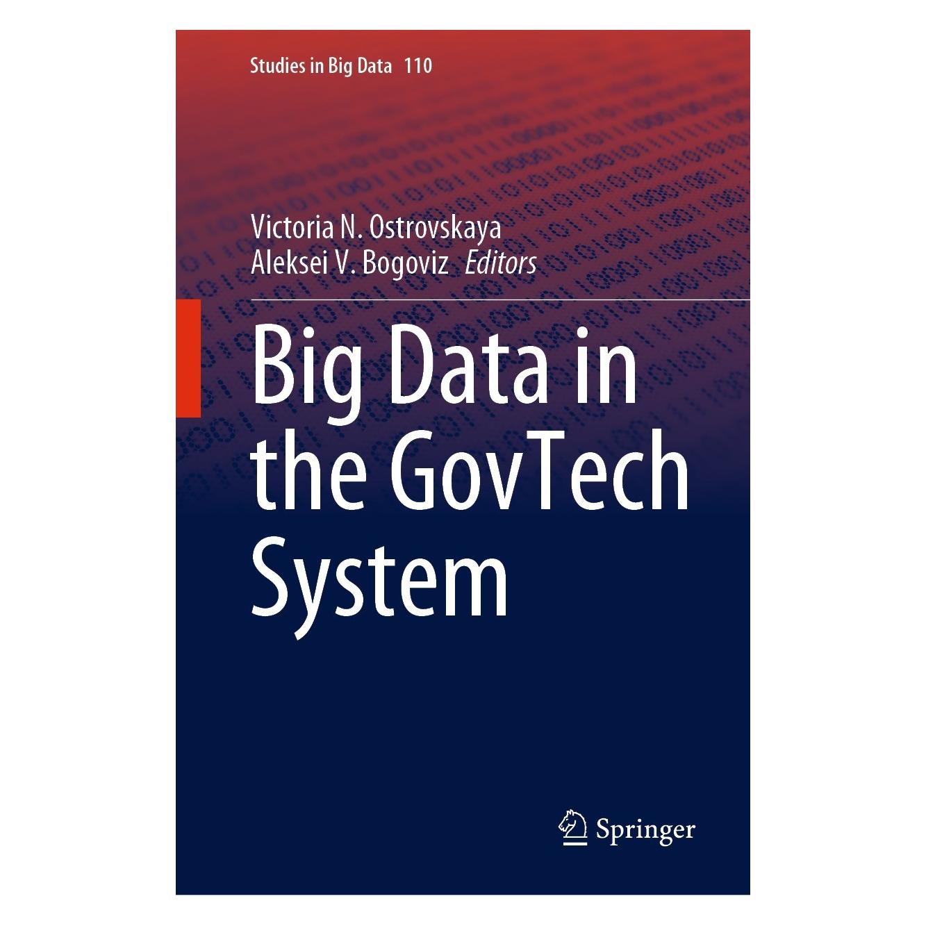 Springer Big Data in the GovTech System (9783031049026)