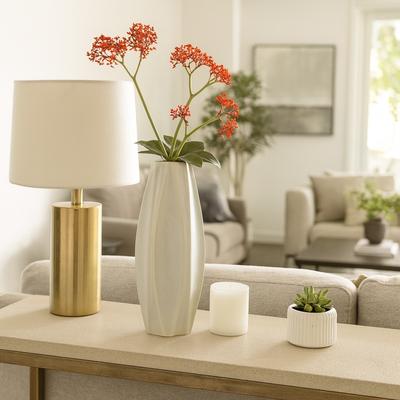 Sagebrook Home Decorative Vase - Ceramic Unique Sculpted