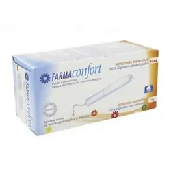 FarmaConfort Cotton Tampons With Applicator Size Superplus 14 Units