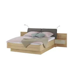 SCHÖNER WOHNEN Kollektion Bettanlage  Multiline , holzfarben