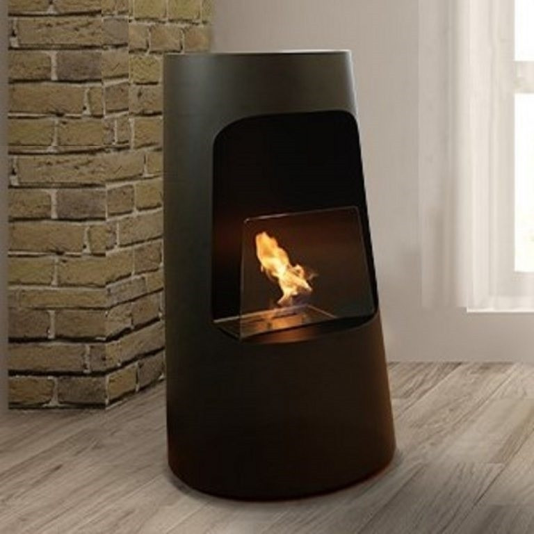 Tecno Air System KAMIN vloermodel DUBAI Zwart