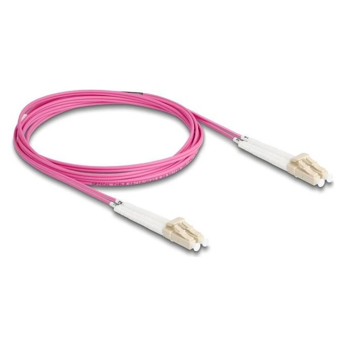 Delock LWL Kabel LC-D > LC-D Multimode OM3 winkelbar 2,0m (2 m) (88088)
