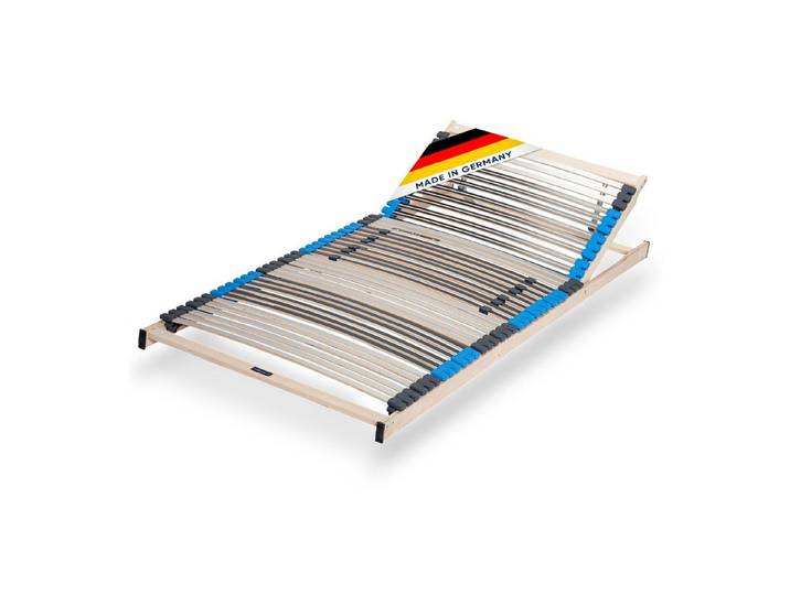 Lattenrost Pure Eco, CUBEsleep, Kopfteil verstellbar, Härteregulierung, Schulterfräsung, fertig montiert, 10 Jahre Garantie