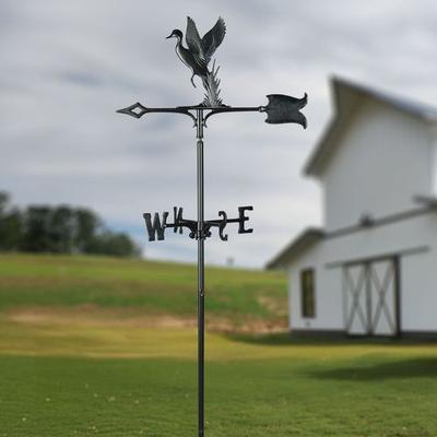 Whitehall Products Ltd Duck Garden Weathervane Black , Black