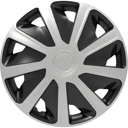 HP Autozubehör, Radkappen, HP Radblenden Craft R15 Silber/Schwarz (4 Stk., 15")