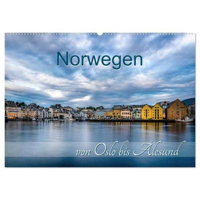 Norwegen von Oslo bis Ålesund (Wandkalender 2026 DIN A2 quer), CALVENDO Monatskalender