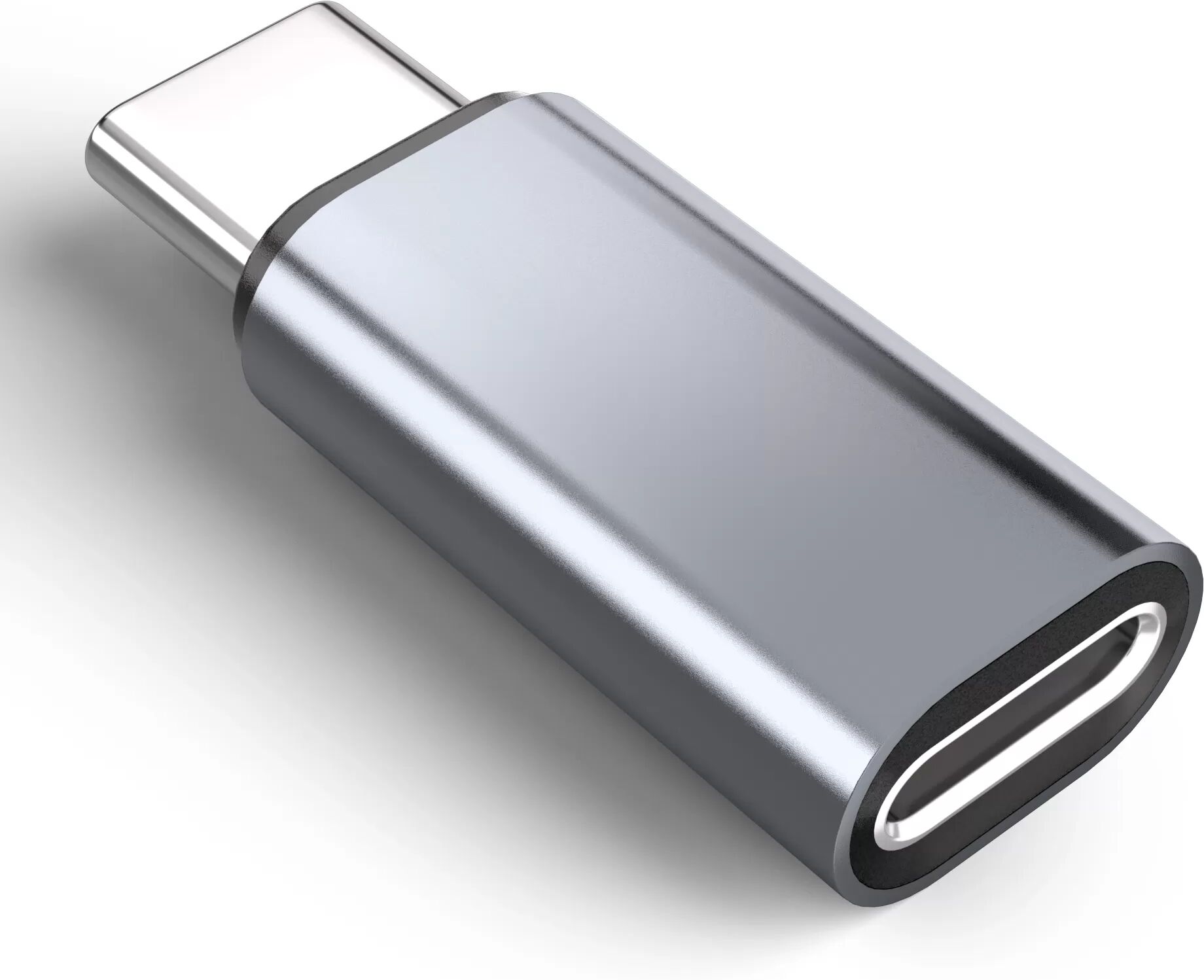 INF Adapter Lightning (weiblich) auf USB-C (männlich), kompatibel mit iPhone 15 Grau