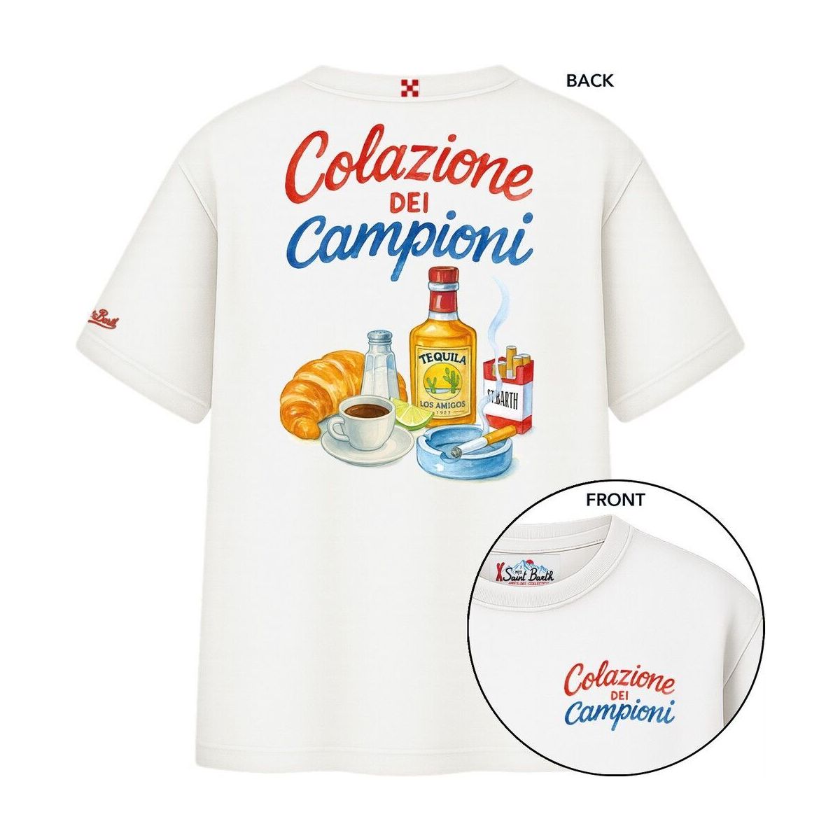 MC2 Saint Barth Delmar MAN Oversize Tshrt colazione campioni 10 (00301M) L DLR000100301M-00301M-L