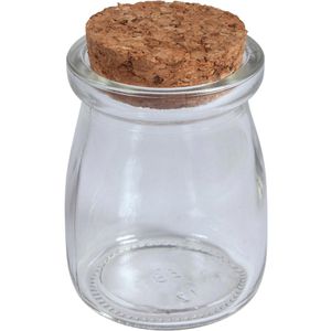 Rayher Vorratsglas 46213000, mit Korkdeckel, 0,1 Liter, rund
