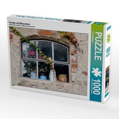 CALVENDO Puzzle Fenster mit Efeuranken | 1000 Teile Lege-Größe 64x48cm Foto-Puzzle für glückliche Stunden