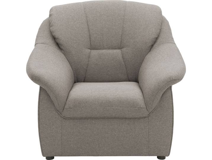 Sessel DOMO COLLECTION Faenza für kleine Räume, zeitlos und elegant, kompakte Masse , grau (stone), B:83cm H:88cm T:82cm, 100% Polyester, Sessel, Sessel