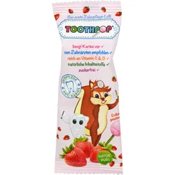 Toothpop Zahnpflegelolli Erdbeergeschmack 1 ST