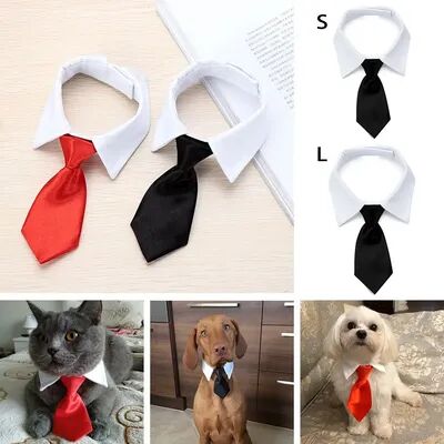 Perfect Picks Market Black & Red Tuxedo Bow Tie For Pets Elegant Necktie Collar For Dogs & Cats, Perfect For Weddings, Holidays, And Partie Black & Red Tuxedo Bow Tie For Pets Elegant Necktie Collar For Dogs & Cats, Perfect For Weddings, Holidays, And Par