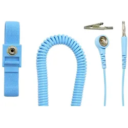 RND Satz antistatischer verstellbarer Handgelenkbänder, 10 mm, Blau, Computer Werkzeug