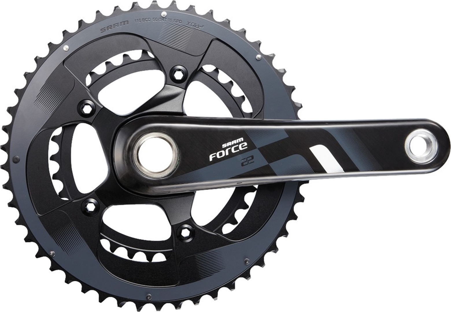 Sram KRG Force22 GXP 165mm 53-39Z Yaw ohne Innenlager, 00.6118.108.000
