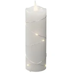 Ultra-Warmweiß (2200K) Batterie  1825-190 LED-Kerze (Silber)
