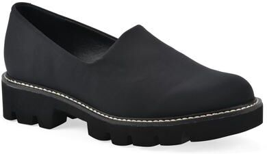 Women's Gianni Lug Sole Flat by White Mountain in Black Fabric (Size 7 1/2 M)