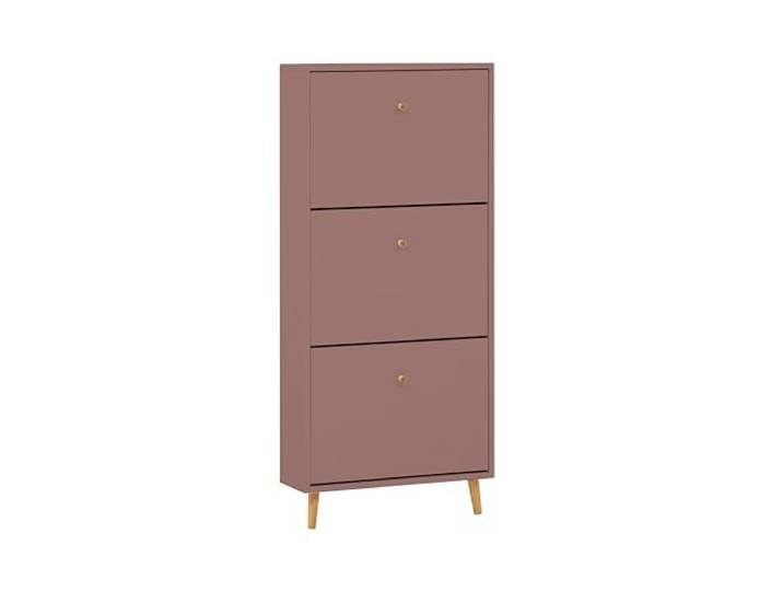 Schildmeyer Bjarne Schuhschrank 160905, Mauve, 59,8 x 19,5 x 131 cm, platzsparend durch geringe Tiefe
