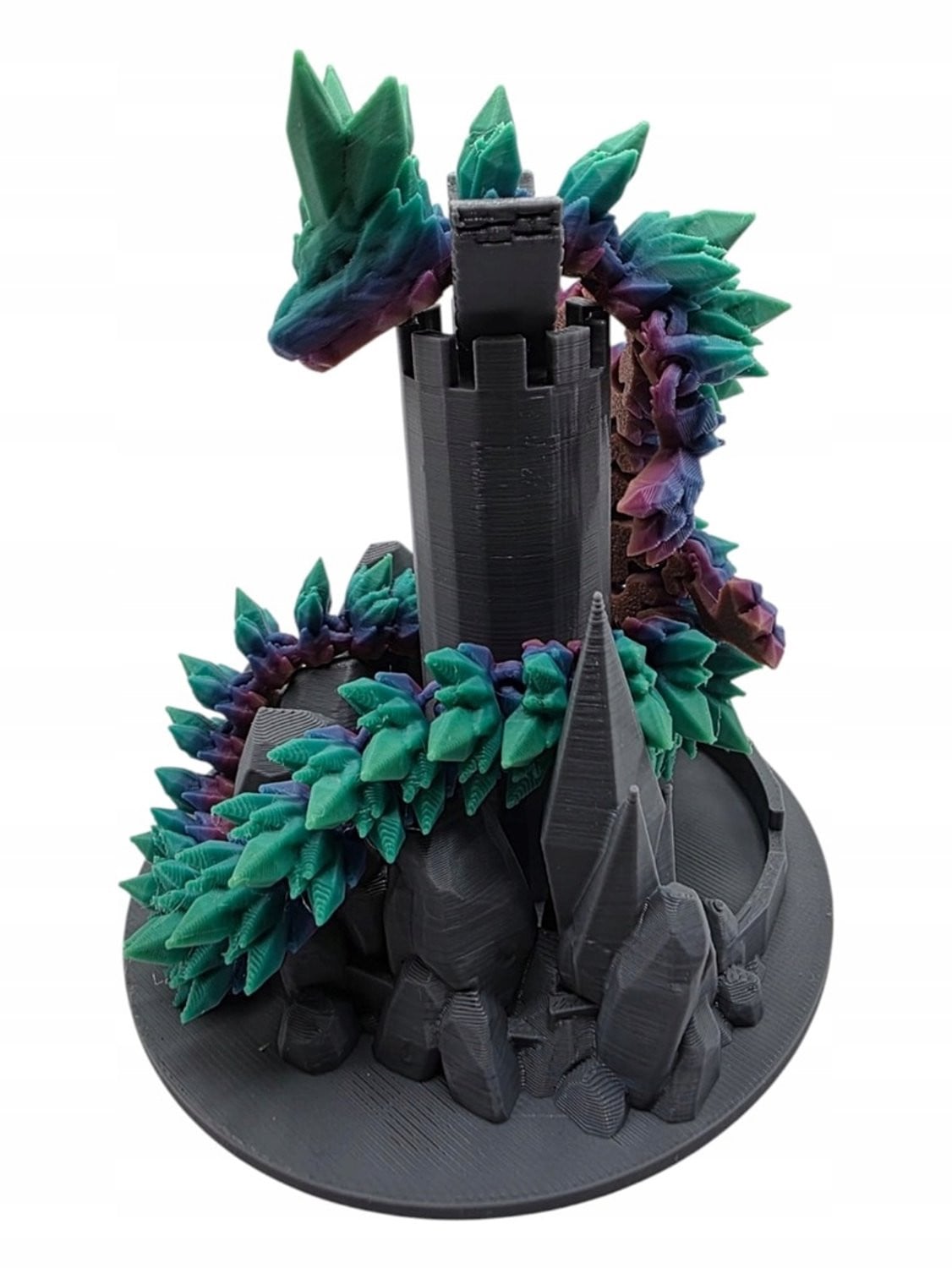 Kristallen Draak 25cm - Flexibele Regenboog Decoratie en Speelgoed voor Kinderen