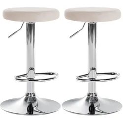 2er Set Barhocker Ponte Samt