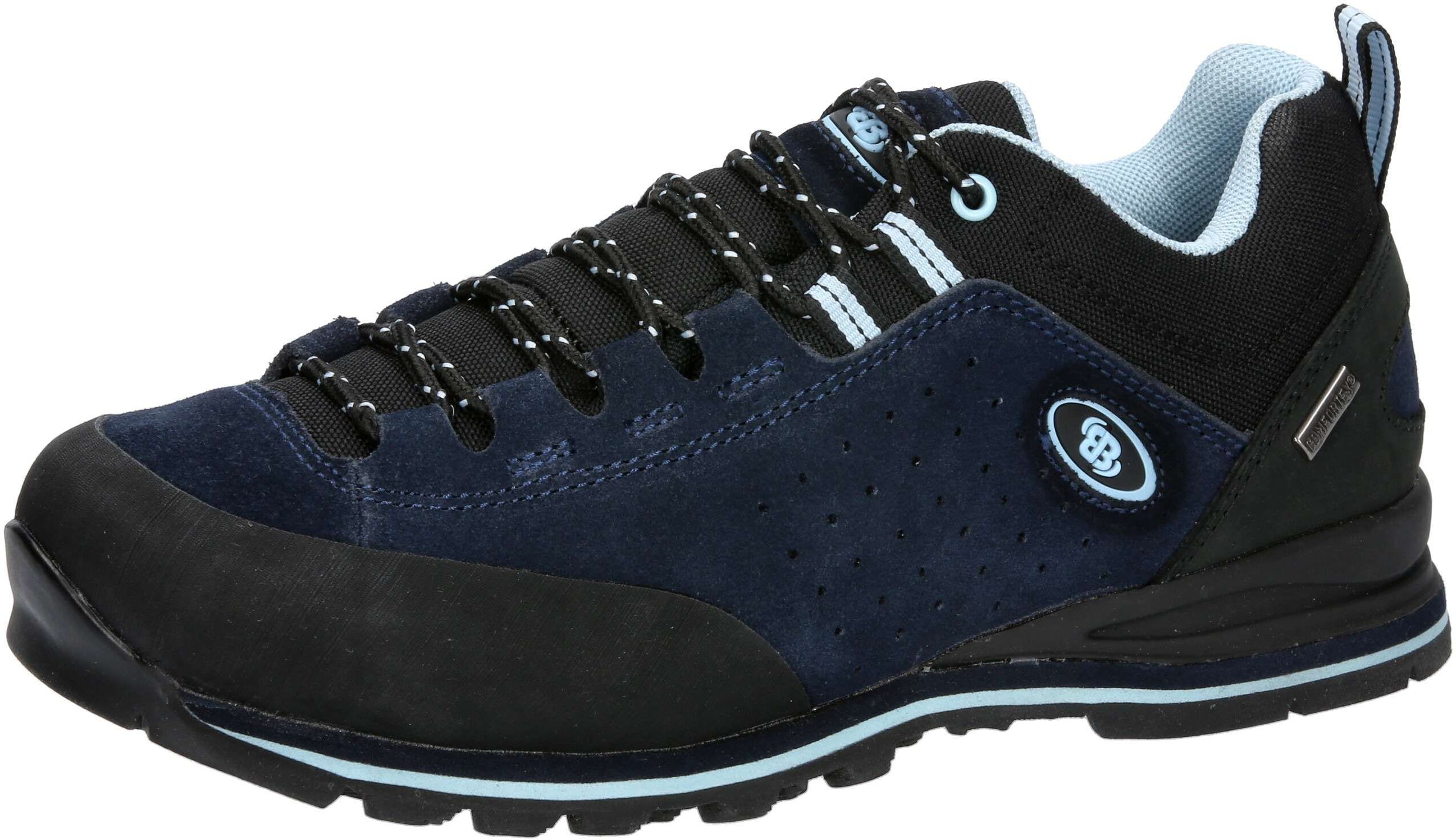 Outdoorschuh BRÜTTING "Outdoorschuh Makalu", Damen, Gr. 38, Textil, blau, Leder, Schuhe Outdoorschuh blau 38, Textil
