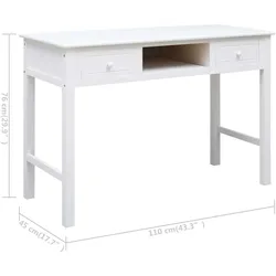 vidaXL, Schreibtisch, Malenas (110 x 110 x 76 cm)
