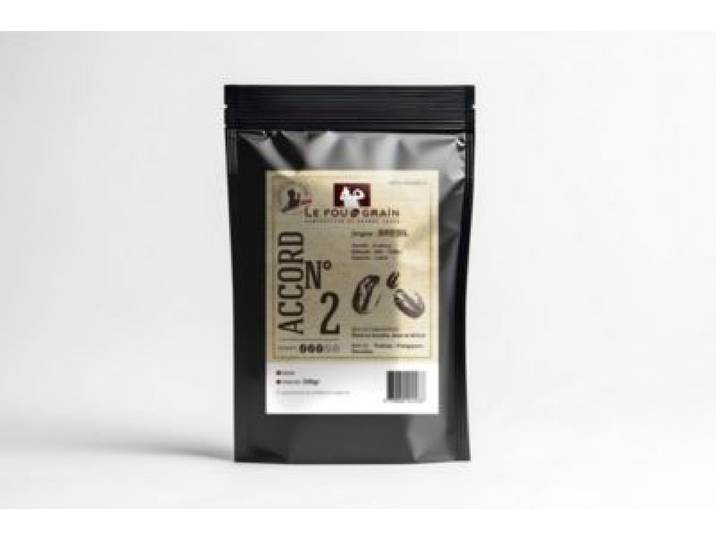 Le Fou Du Grain - Café En Grain 250g Brésil - Intensité 3