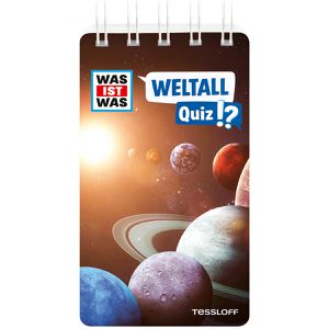 WAS-IST-WAS Spielbuch 378867778, Quiz Weltall, ab 8 Jahre, Beschäftigungs-Quizblock