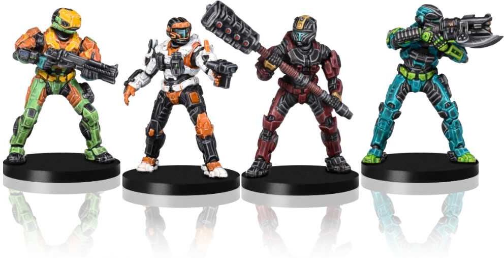 Mantic Games Halo: Flashpoint Fireteam Cerberus Pack - Expansion Pack for Halo: Flashpoint, Adds Spartans with Mark V [B] armour and Gravity Hammer, Ages 10+, by