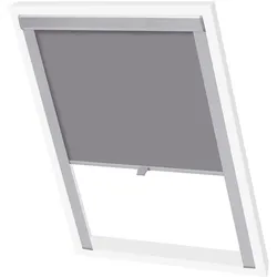 vidaXL Verdunkelungsrollo Grau F06