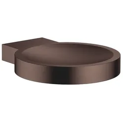 Dornbracht Seifenhalter Wandmodell SERIENNEUTRAL Dark Bronze gebürstet PVD, Breite 120 mm, Höhe 20 mm, Ausladung 145 mm