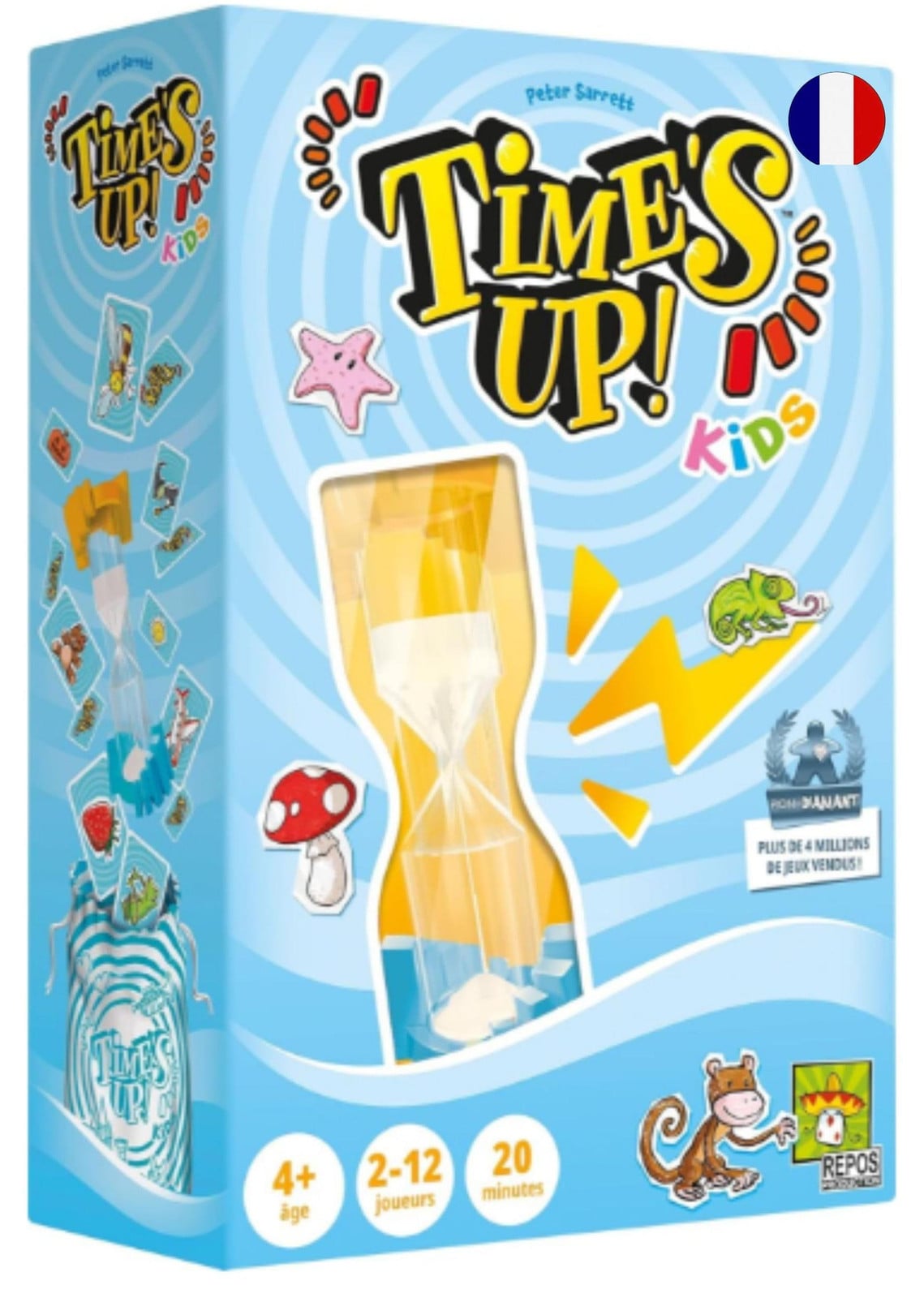 Asmodee Repos Production Time's Up Kids Groot formaat Bordspel met Kaarten