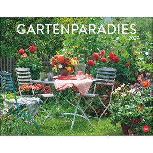 Heye Bildkalender 21789, Gartenparadies, Jahr 2027, Motiv: Gärten, Spiralkalender 44 x 34cm